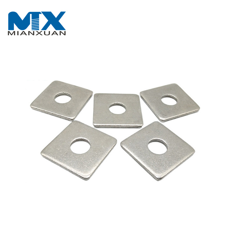 DIN436 Нержавеющая сталь 316 Квадратная плоская шайба Светодиодная настенная шайба Гайка Болт и шайба