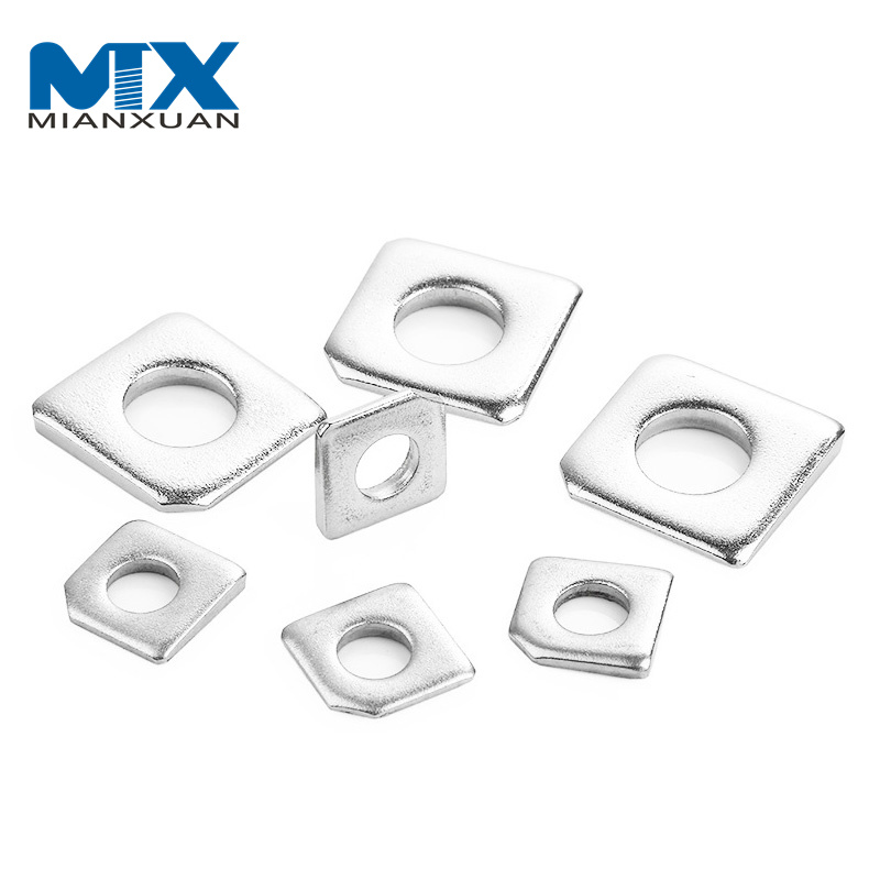 DIN436 Нержавеющая сталь 316 Квадратная плоская шайба Светодиодная настенная шайба Гайка Болт и шайба