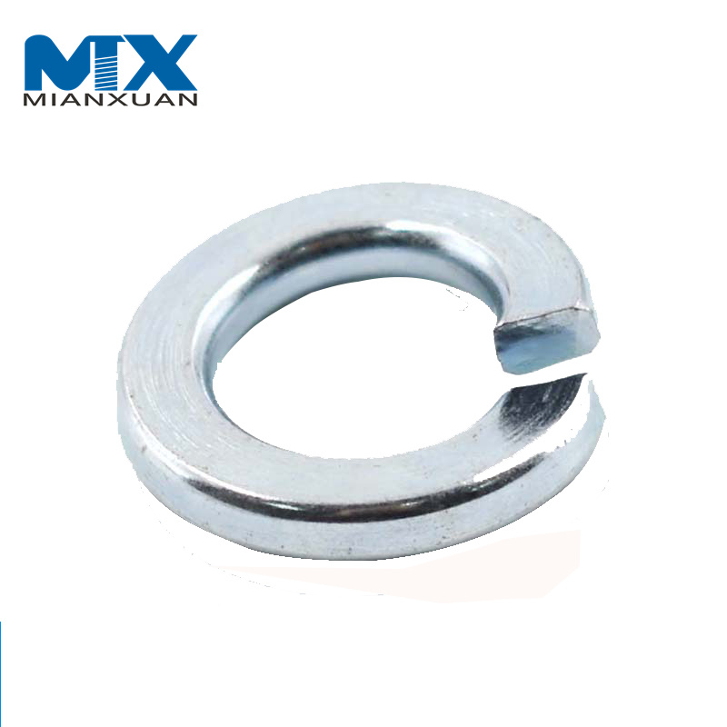 Пружинная стопорная шайба из углеродистой стали класса 4,8 и 8,8 с черным оксидом DIN127b