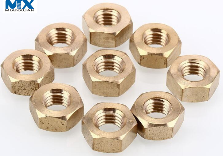 Латунные шестигранные гайки для строительства