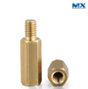 Латунная шестигранная дистанционная гайка с внутренней и наружной резьбой