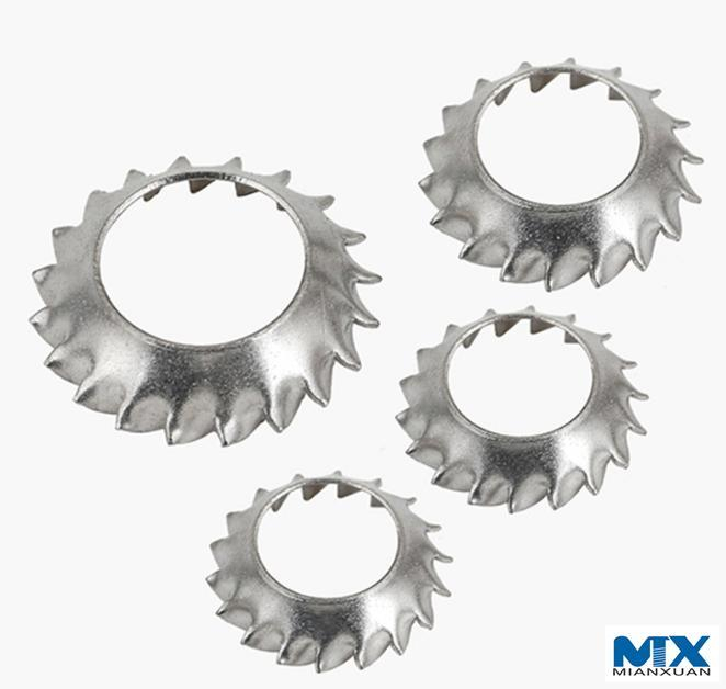 Зубчатые стопорные шайбы с потайной головкой — тип V