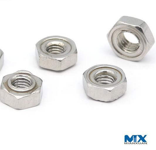 Шестигранные сварные гайки для мебели