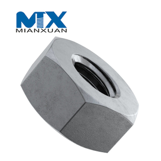 Углеродистая сталь 4 8 6 10 12 Шестигранная гайка из мягкой стали DIN934 Шестигранная гайка M24 M30 M36 M42 M48 Черный цинк, обычная оцинковка