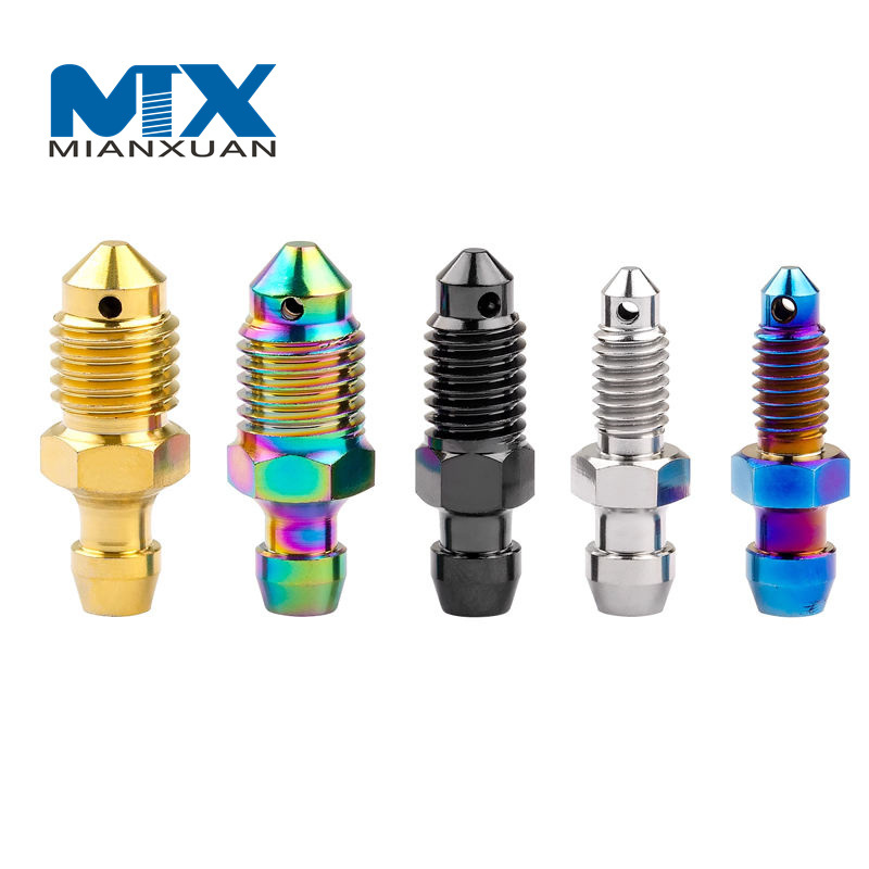 Титановый болт Gr5, болты для прокачки ниппелей, винты для слива масла, суппорты мотоцикла, винты для выпуска воздуха