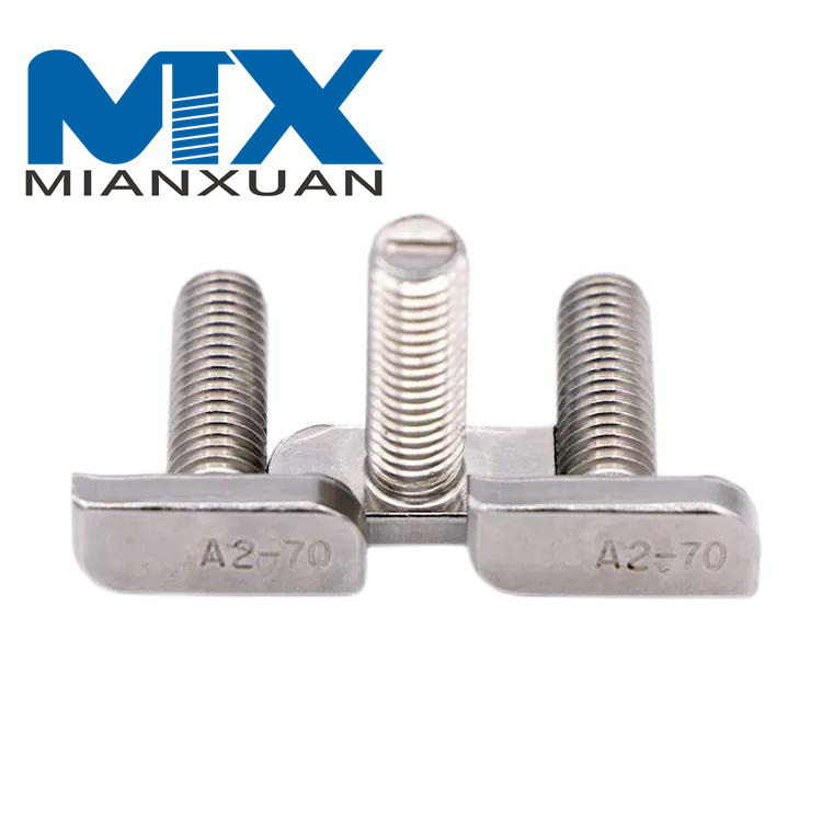 Болты с квадратной шейкой и Т-образной головкой для алюминиевого профиля