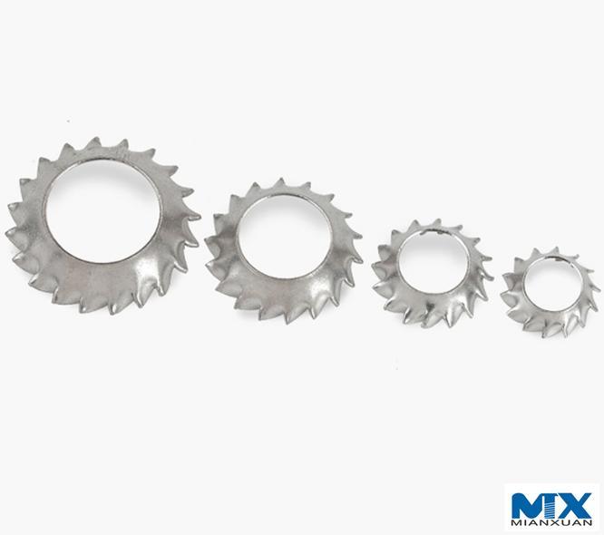 Зубчатые стопорные шайбы с потайной головкой — тип V