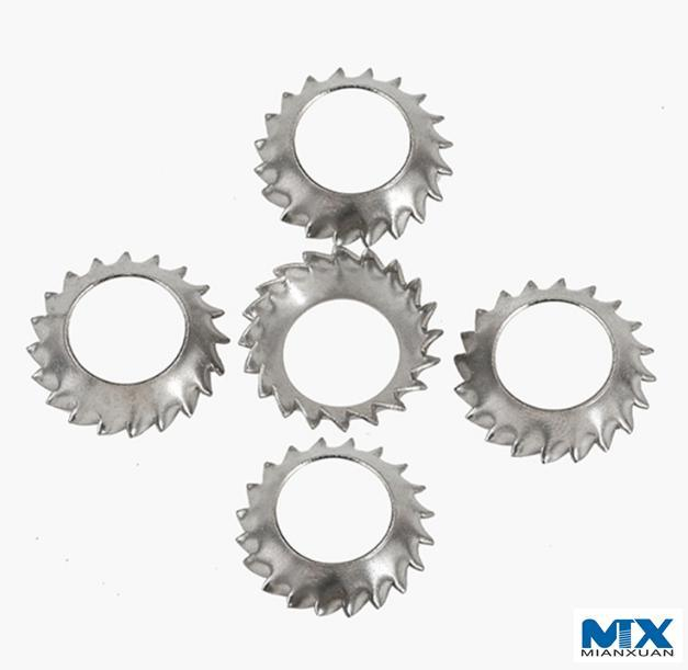 Зубчатые стопорные шайбы с потайной головкой — тип V