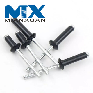 Кнопочный гвоздь открытого типа, стальная оправка, алюминиевая потайная заклепка