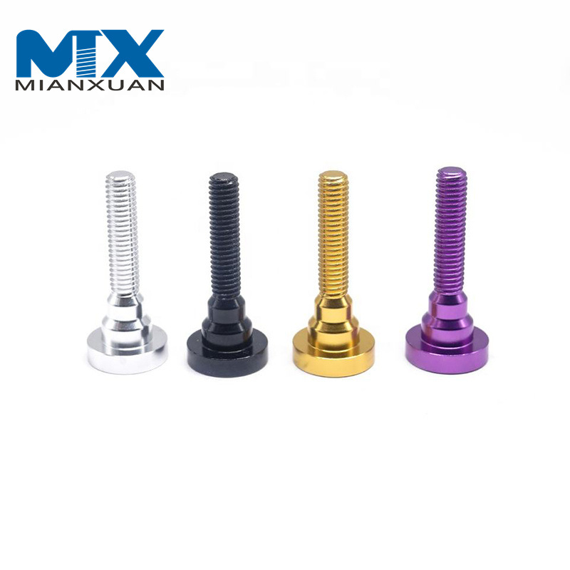 Прецизионный алюминиевый ступенчатый винт с ЧПУ. Алюминиевый ступенчатый винт с буртиком для велосипеда.