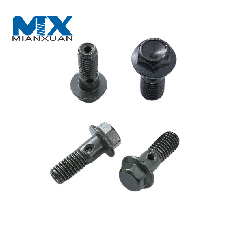 M18*1,5 DIN7643 Штуцер банджо из углеродистой стали с двумя отверстиями и болтом банджо