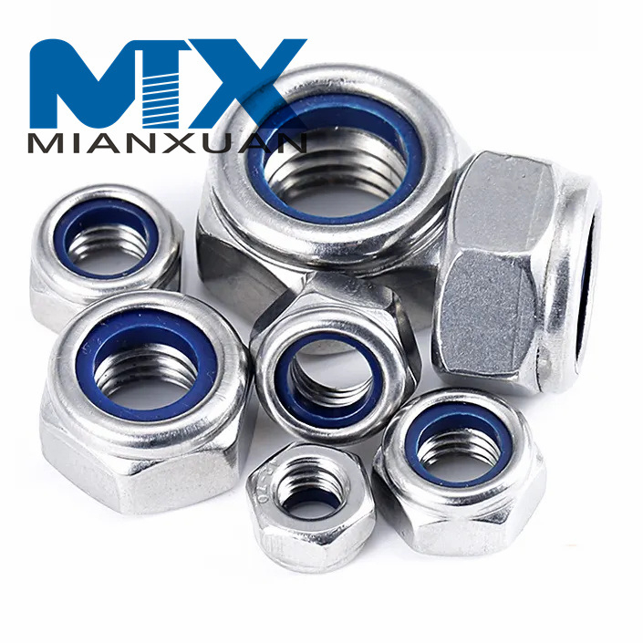 DIN985 Нейлоновые гайки Шестигранная гайка