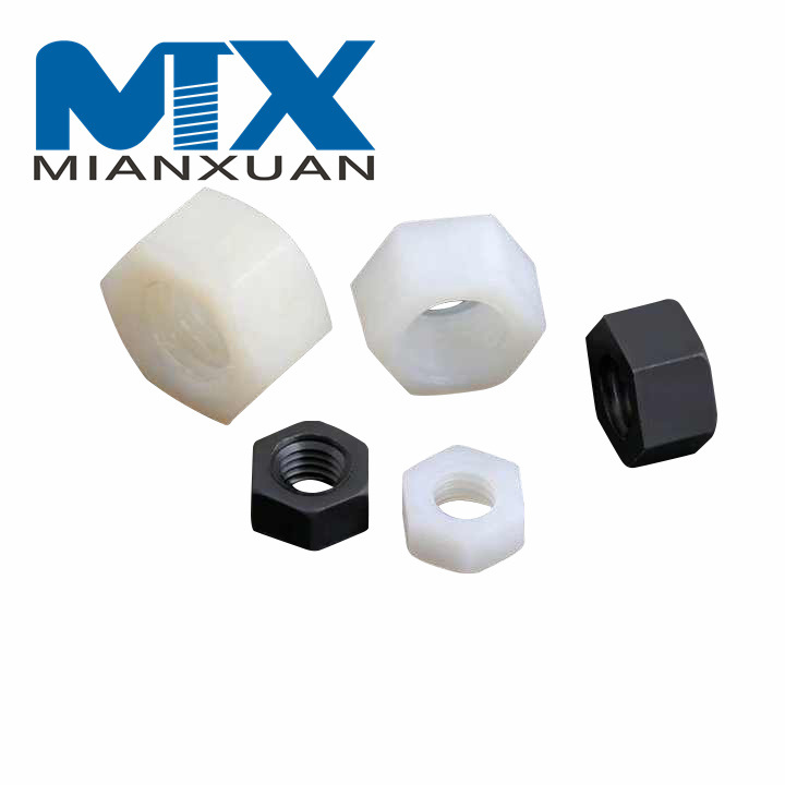 Пластиковая шестигранная гайка из полиамида и нейлона Пластиковые гайки