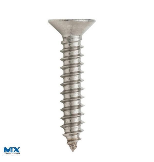 Саморезы из нержавеющей стали с потайной головкой и крестообразным шлицем