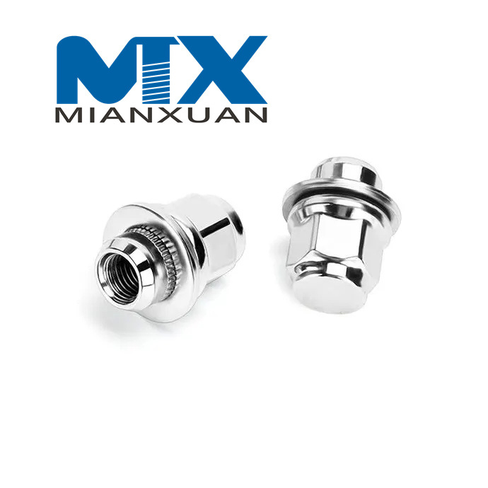 Гайки с плоским сиденьем из нержавеющей стали различных размеров для использования в автомобиле