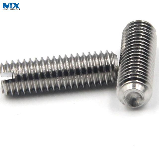 Установочные винты со шлицем и чашкой Piont