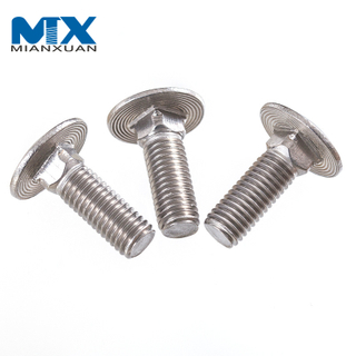 Uni 5732 оцинкованный болт с квадратным подголовком ANSI/ASME B 18.5.2.3m никелированный болт с квадратным подголовком