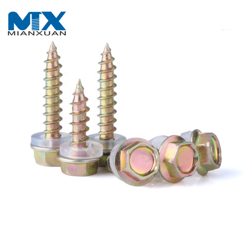 Углеродистая сталь 1022A Материал Саморез DIN6928 с шестигранной головкой