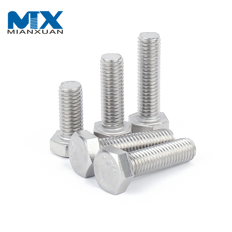 Болты Болты Высокопрочные ASME/ANSI B 18.2.1 ASTM A325 A193 B8 1/2' 2' Тяжелые болты с шестигранной головкой из нержавеющей стали