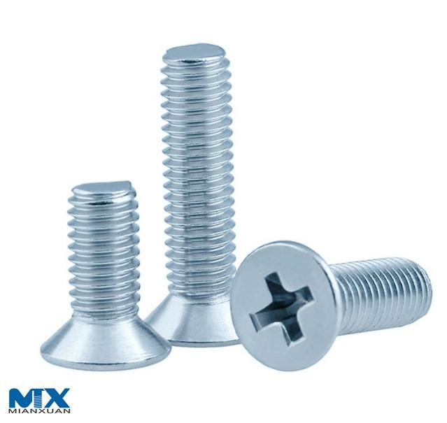 Винты с потайной головкой Pozi или pH с шлицем