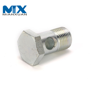 DIN7643 Гидравлический штуцер банджо из углеродистой стали полый болт банджо с отверстием