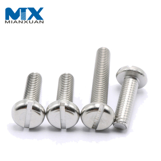 Прорезанный винт DIN84 4,8/C1008 стального болта с головкой сыра