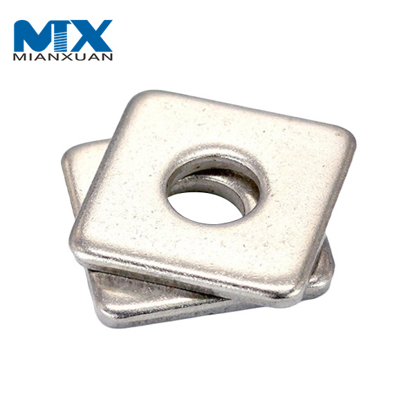 DIN436 Нержавеющая сталь 316 Квадратная плоская шайба Светодиодная настенная шайба Гайка Болт и шайба