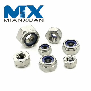 DIN985 Нейлоновые гайки Шестигранная гайка