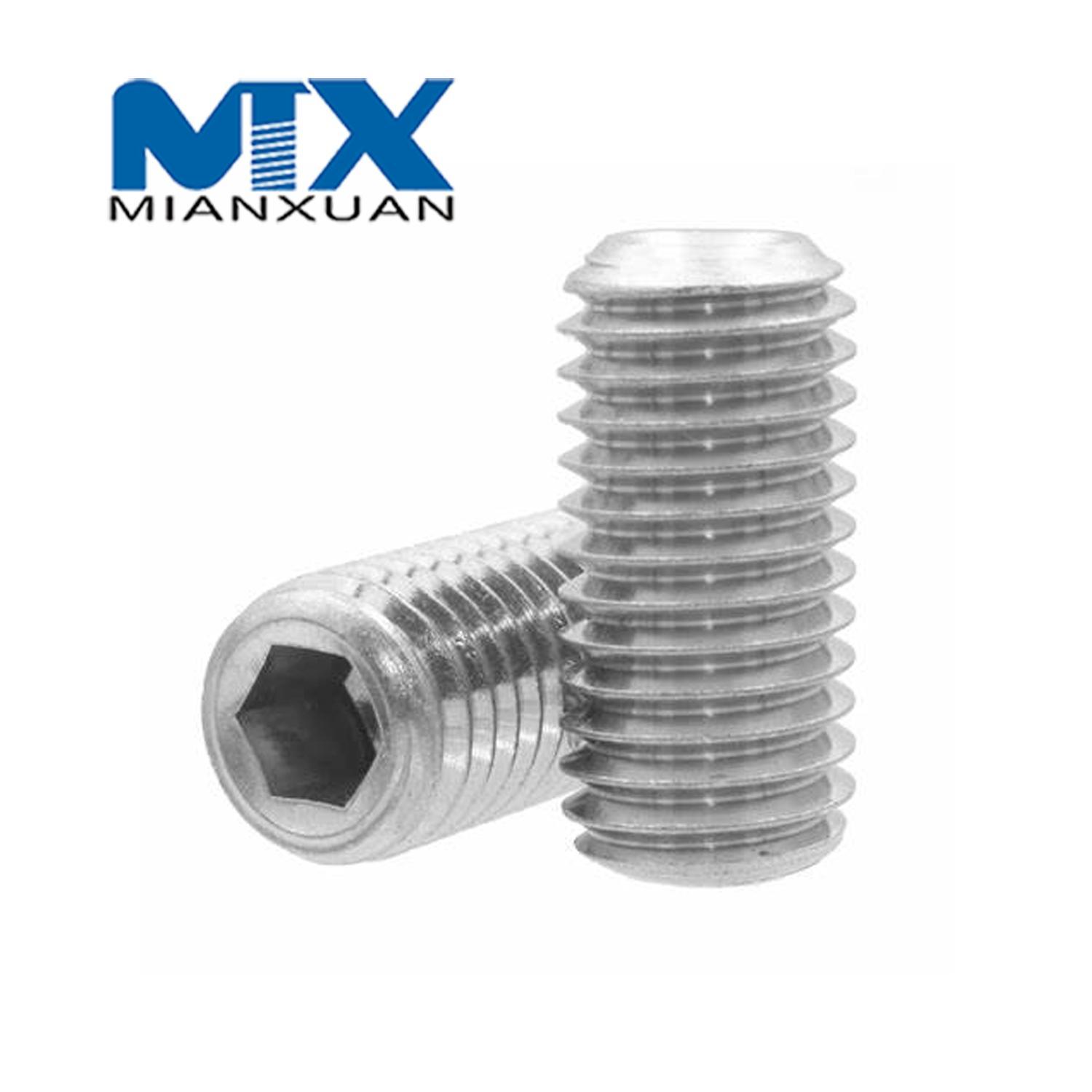 DIN916 Установочный болт из нержавеющей стали, стандартный производитель A2 A4 18-8