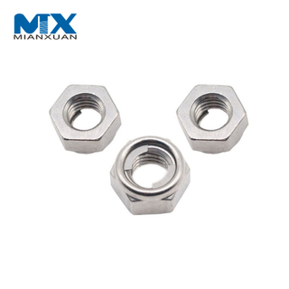 Высокое качество DIN980m оцинкованная шестигранная металлическая самоконтрящаяся гайка