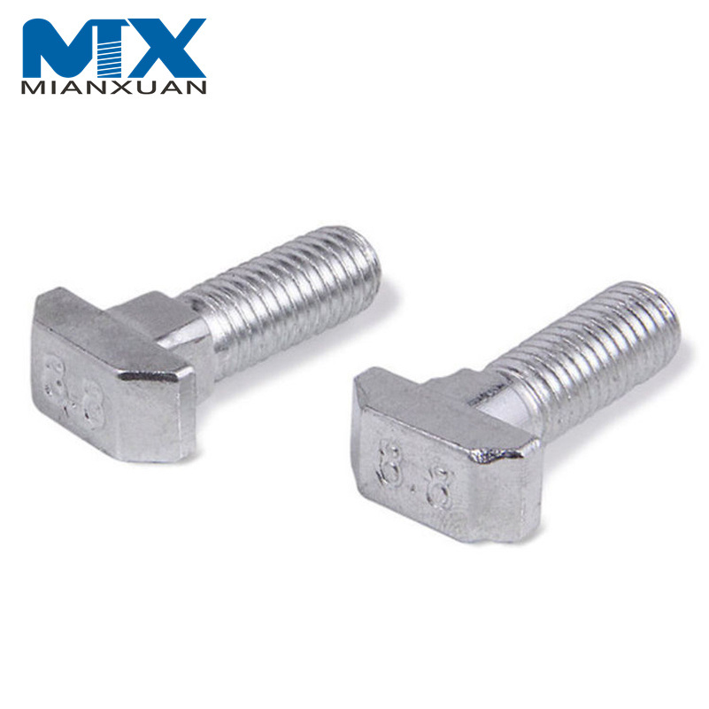 DIN186 Болт M8 с буртиком и плоской головкой, Т-образный болт, нержавеющая сталь 316 DIN186