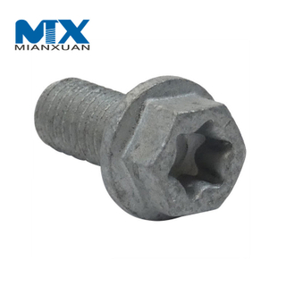 Болты с фланцем HDG Torx с шестигранной головкой M12 X 1,5 с зубцами