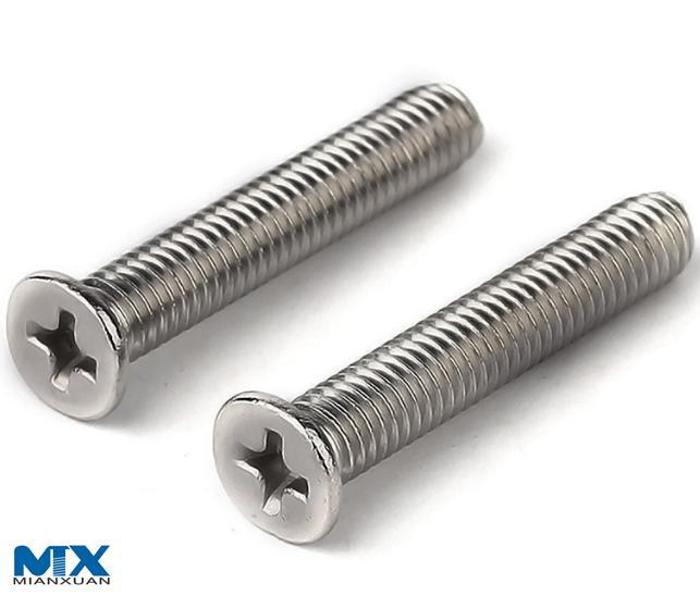 Винты с потайной головкой Pozi или pH с шлицем