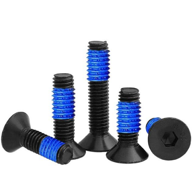 Винты или болты с синим нейлоком