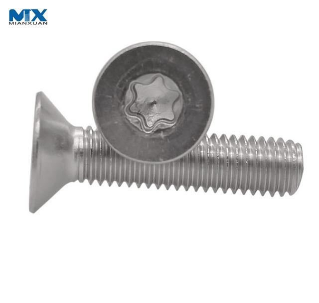 Винты с потайной головкой и шестигранной головкой