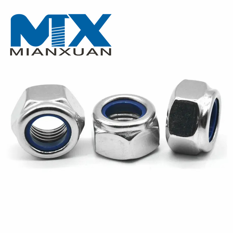 DIN985 Нейлоновые гайки Шестигранная гайка