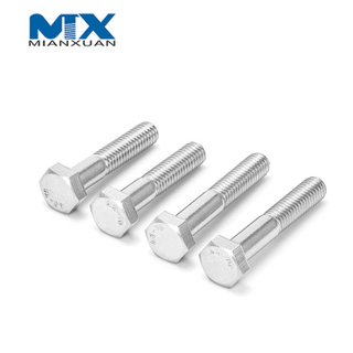 DIN931 Болт с шестигранной головкой из нержавеющей стали, стандартный производитель A2 A4 18-8