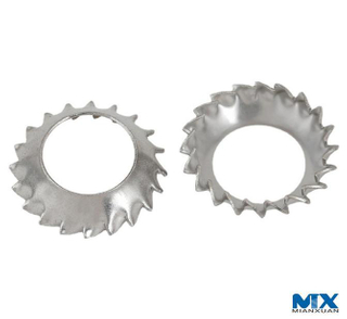 Зубчатые стопорные шайбы с потайной головкой — тип V