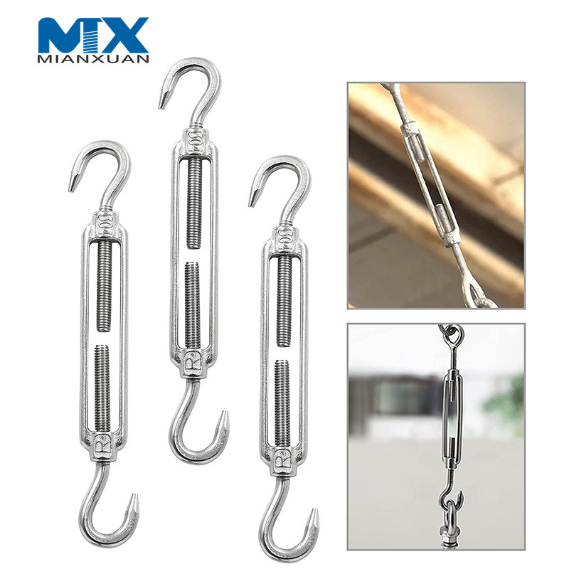 Изготовленный на заказ крюк с двумя концами, крюк для натяжения троса