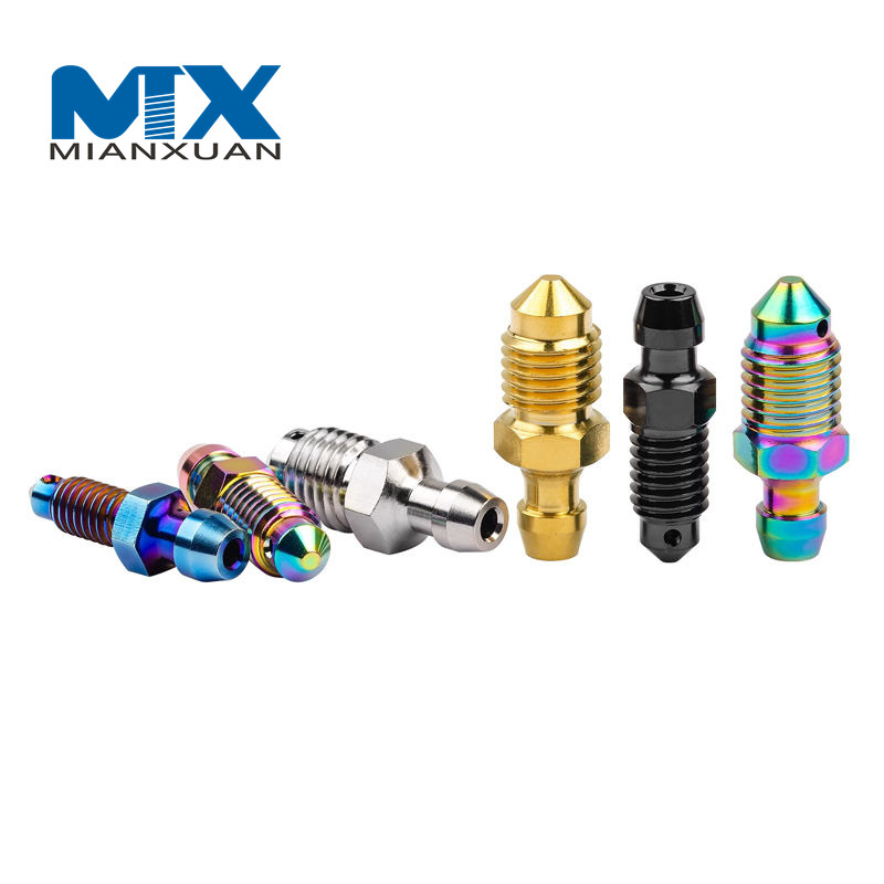 Титановый болт Gr5, болты для прокачки ниппелей, винты для слива масла, суппорты мотоцикла, винты для выпуска воздуха