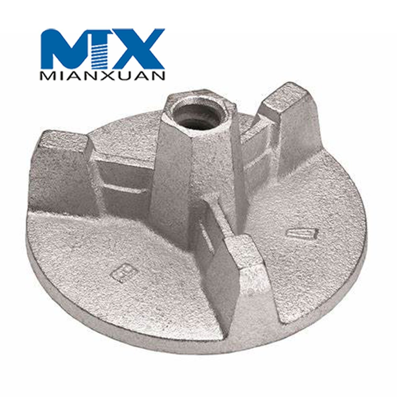 OEM литейная резьба из песчаного железа, круглая бабочка, рулевая тяга, барашковая гайка для строительных лесов, аксессуары для бетонной опалубки