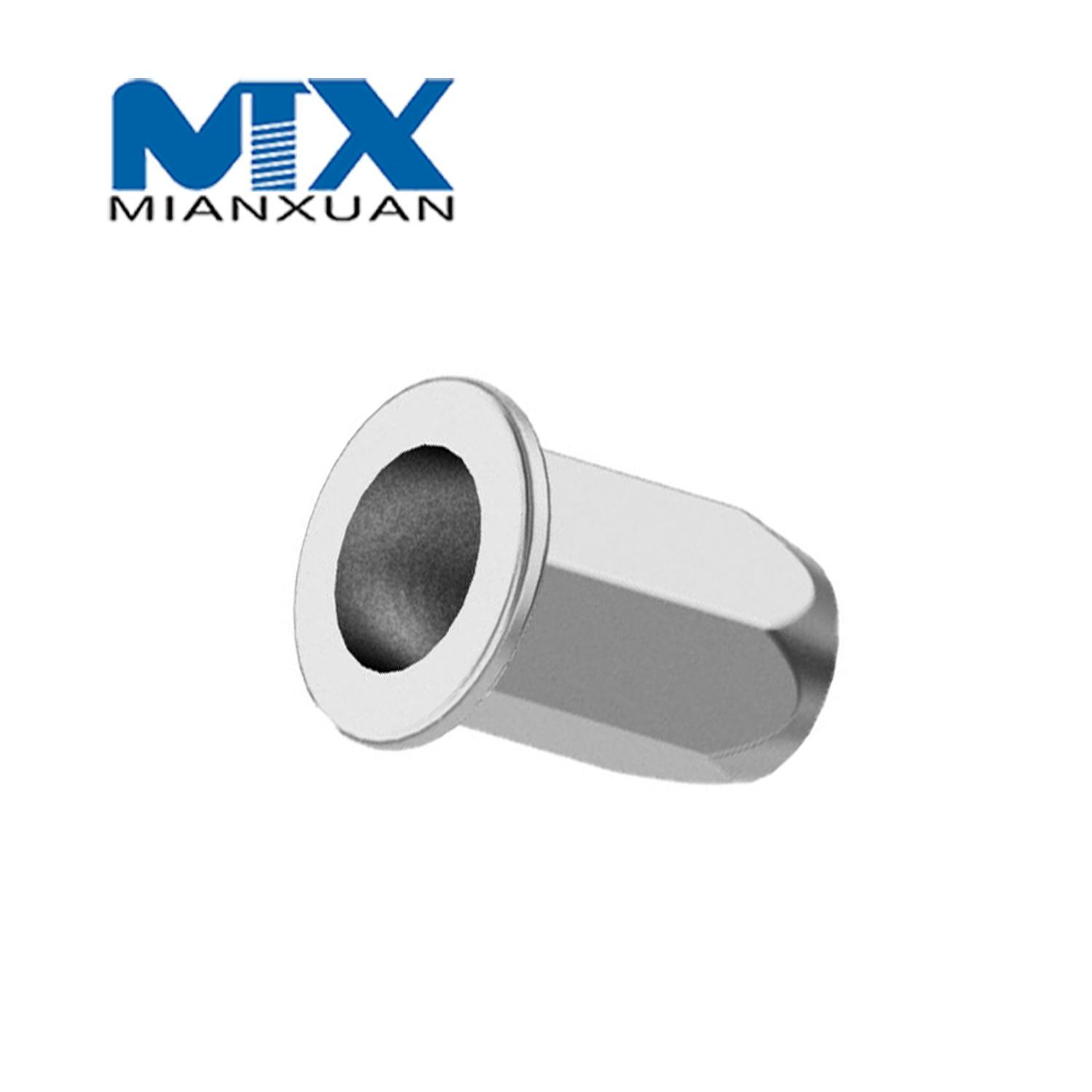 OEM пользовательские полные шестиугольные специальные вставки ODM заклепочные гайки 8 м