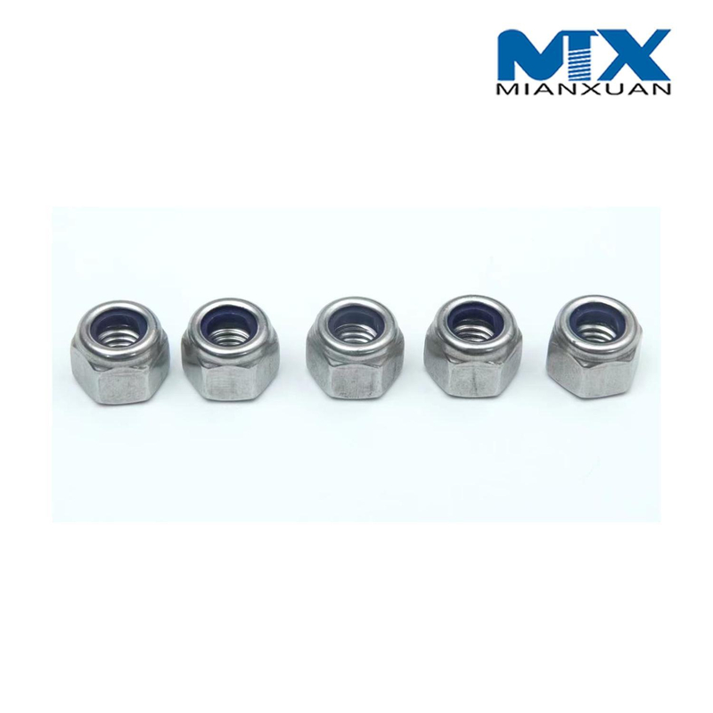 DIN982 Нейлоновая стопорная гайка Стандарт из углеродистой стали