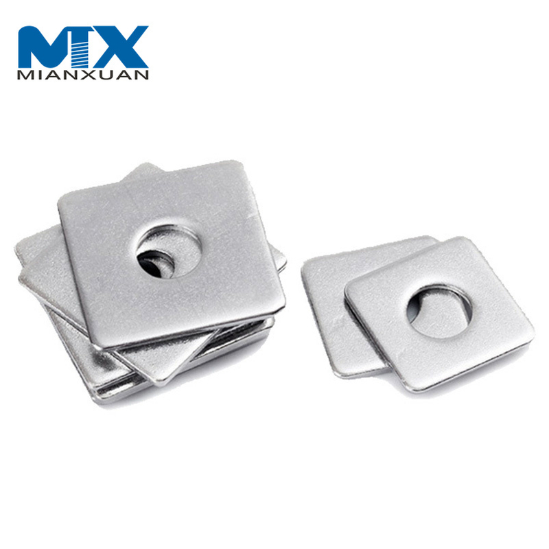 DIN436 Нержавеющая сталь 316 Квадратная плоская шайба Светодиодная настенная шайба Гайка Болт и шайба