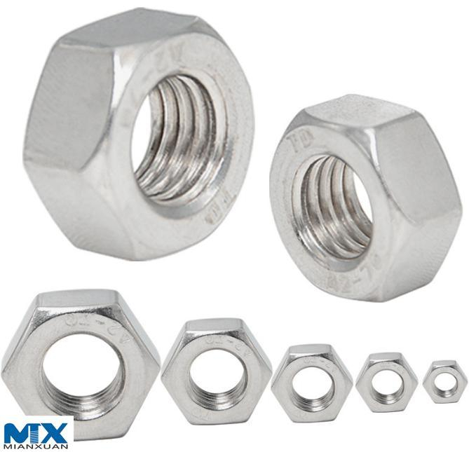 Шестигранные гайки из нержавеющей стали