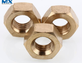 Латунные шестигранные гайки для строительства