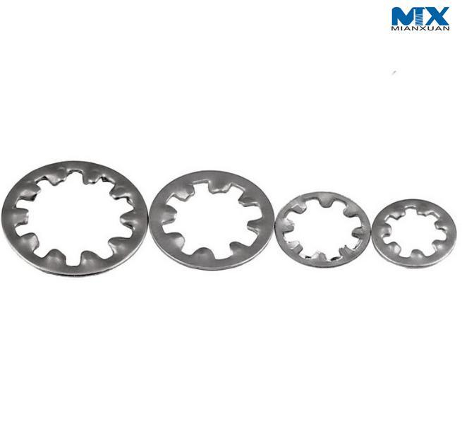 Зубчатые стопорные шайбы — тип J, с внутренними зубьями