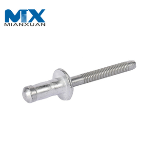 DIN7337 Алюминиевая стальная плоская поп-заклепка Герметичная глухая заклепка с закрытым концом