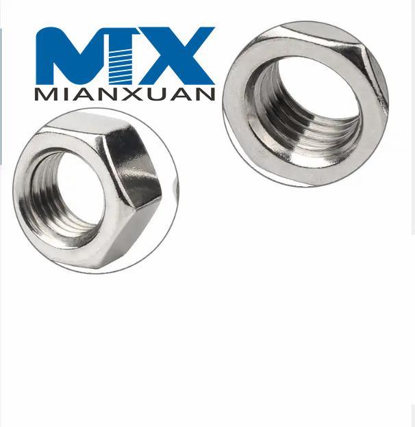 Нержавеющая сталь A2 A4 SS304 SS316 Шестигранная гайка