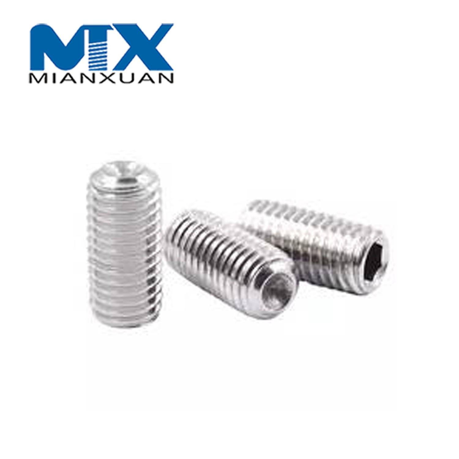 DIN916 Установочный болт из нержавеющей стали, стандартный производитель A2 A4 18-8